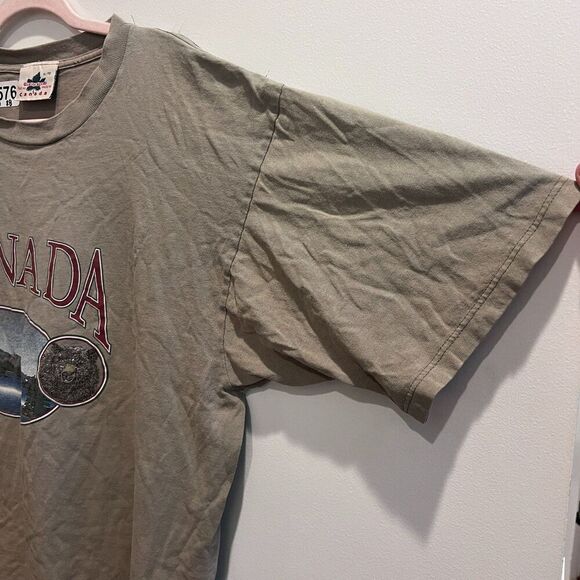 Canada Graphic Gray T Shirt XL Quality Goods Unisex Cotton Pullover Short Sleeve - Picture 4 of 7